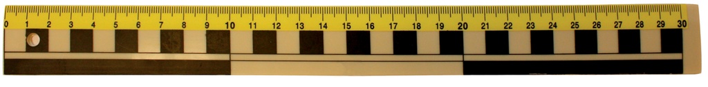 Linjal plast 30cm mm/cm/dm