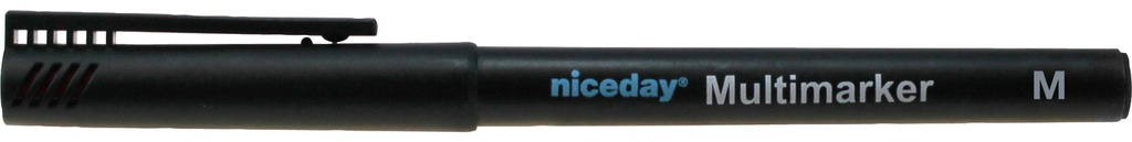 Märkpenna Niceday med perm svart