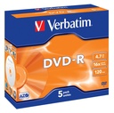 DVD-R Verbatim 16x Jewel 5/fp