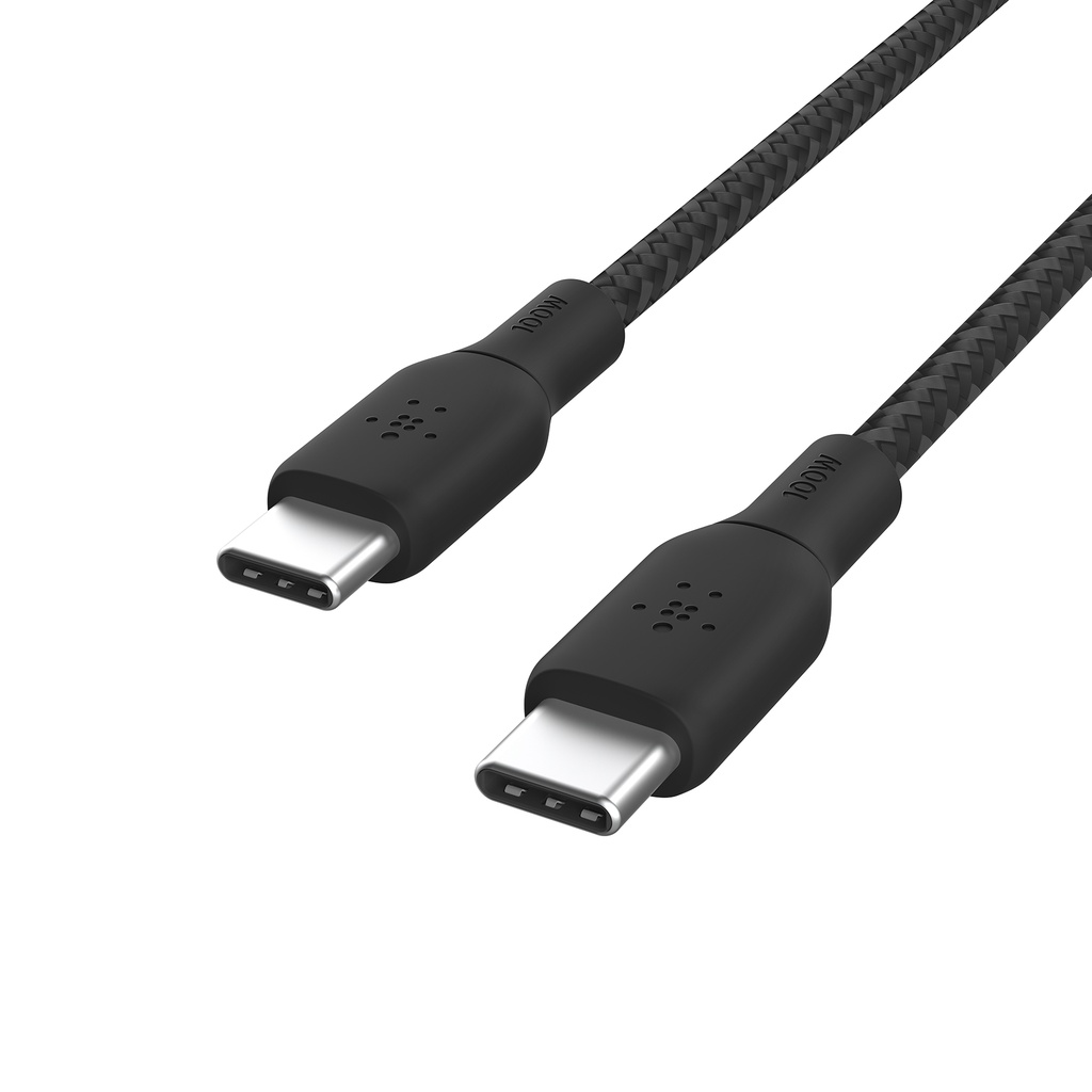 USB-C till C 100W 3m flät svart