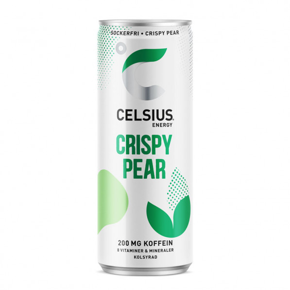 Celsius Crispy Pear burk 355 ml 24 st/back inkl. pant