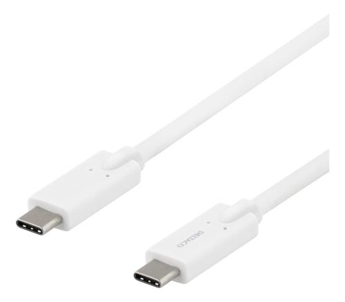 USB-C - USB-C kabel 2M, vit