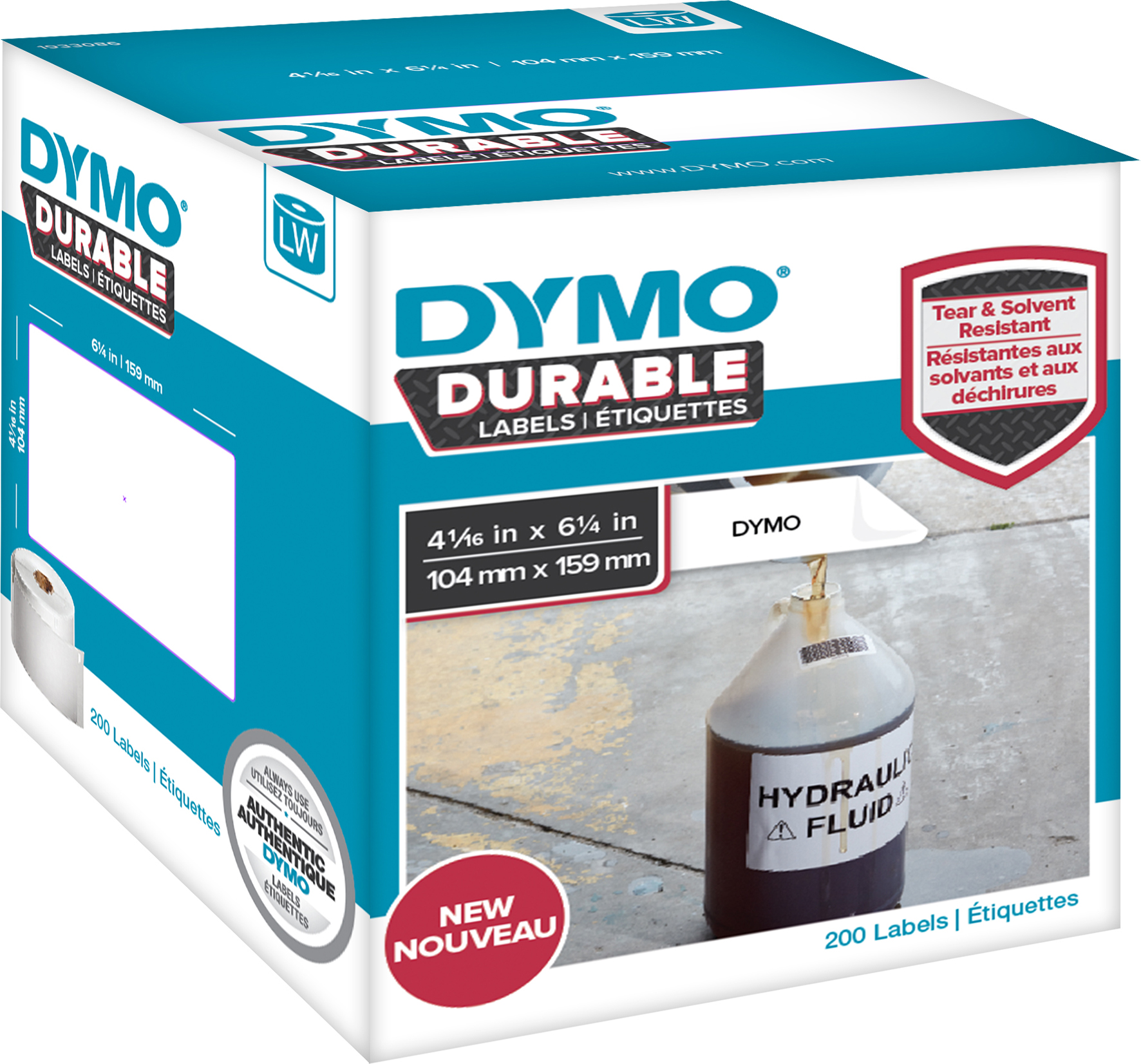[2275797] Etikett Dymo X-tålig 104x159mm