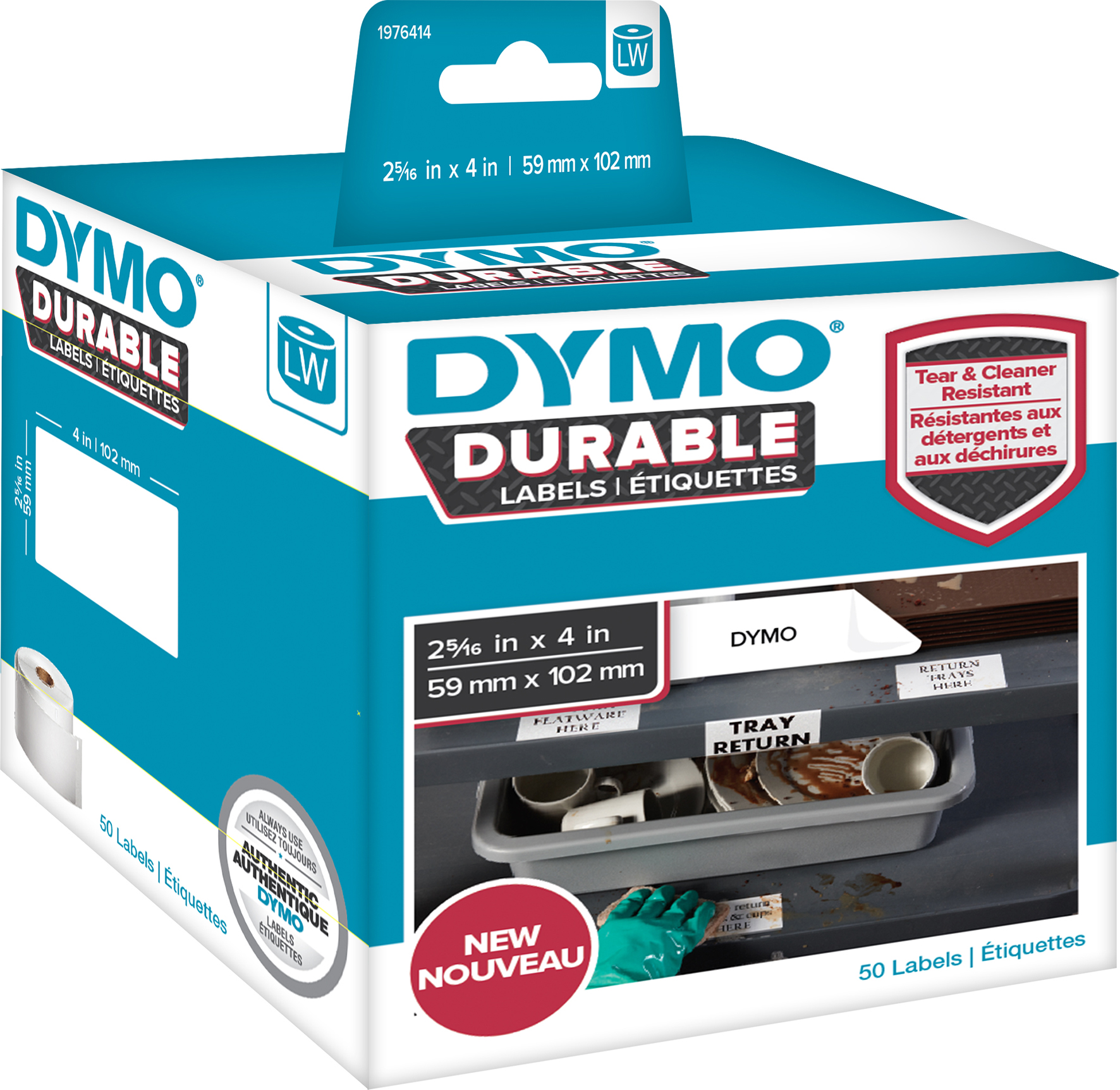 [2275791] Etikett Dymo X-tålig 59x102mm