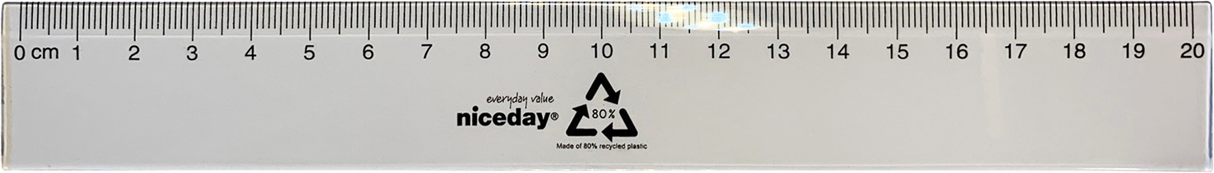 [2120102] Linjal Niceday plast 20cm