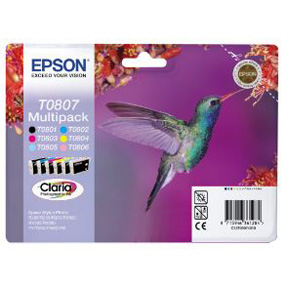 [5700469] Bläckpatron Epson T0807-6färg