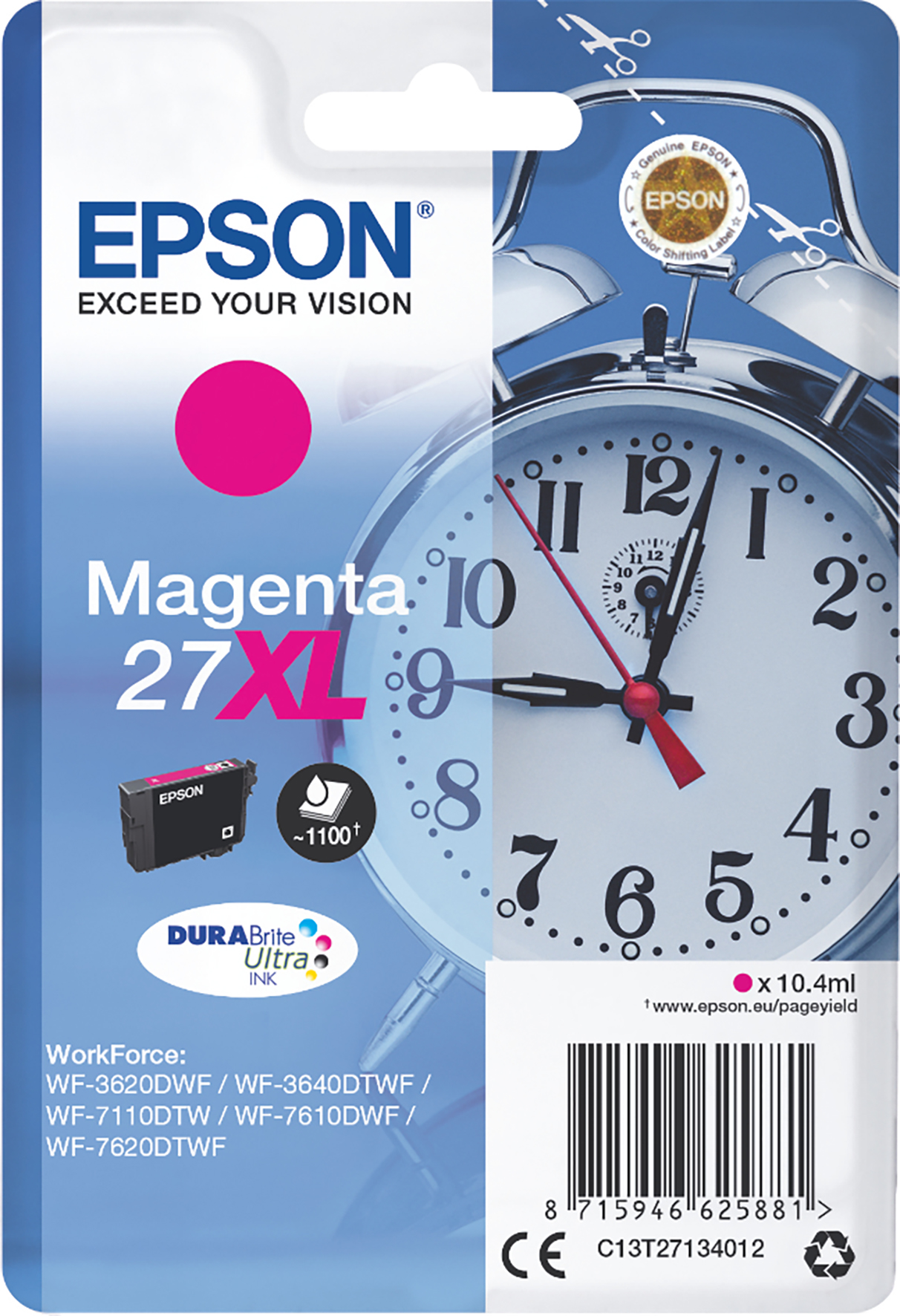 [5701364] Bläck Epson 27XL magenta