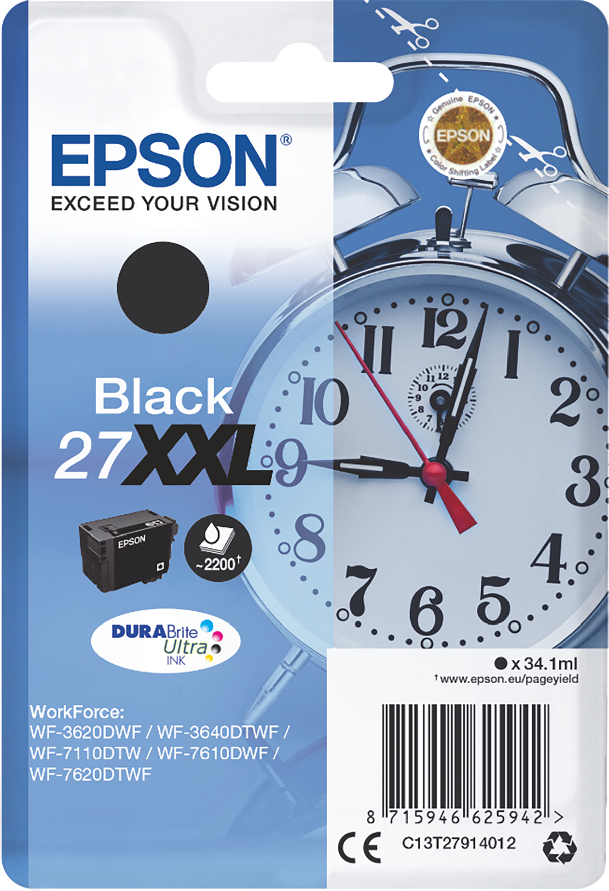 [5701361] Bläck Epson 27XXL svart