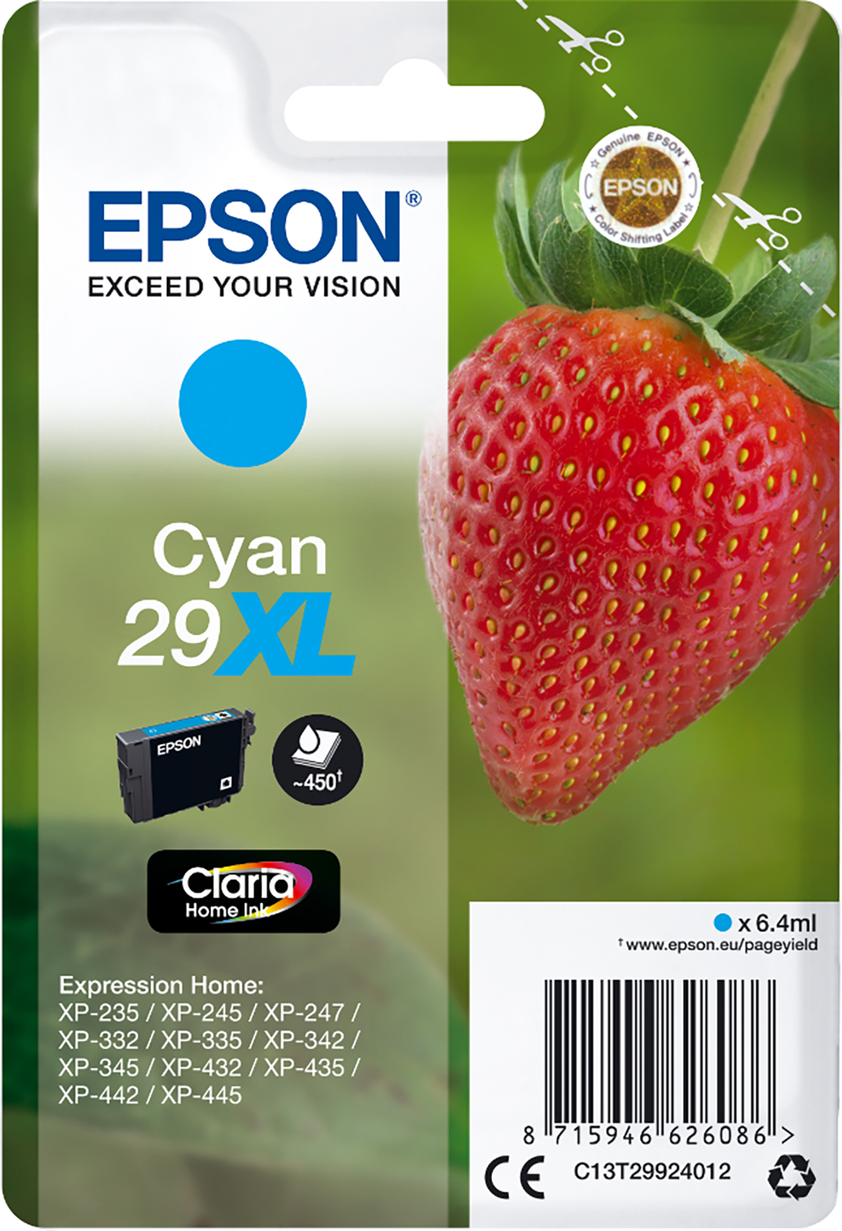 [5701368] Bläck Epson 29XL cyan