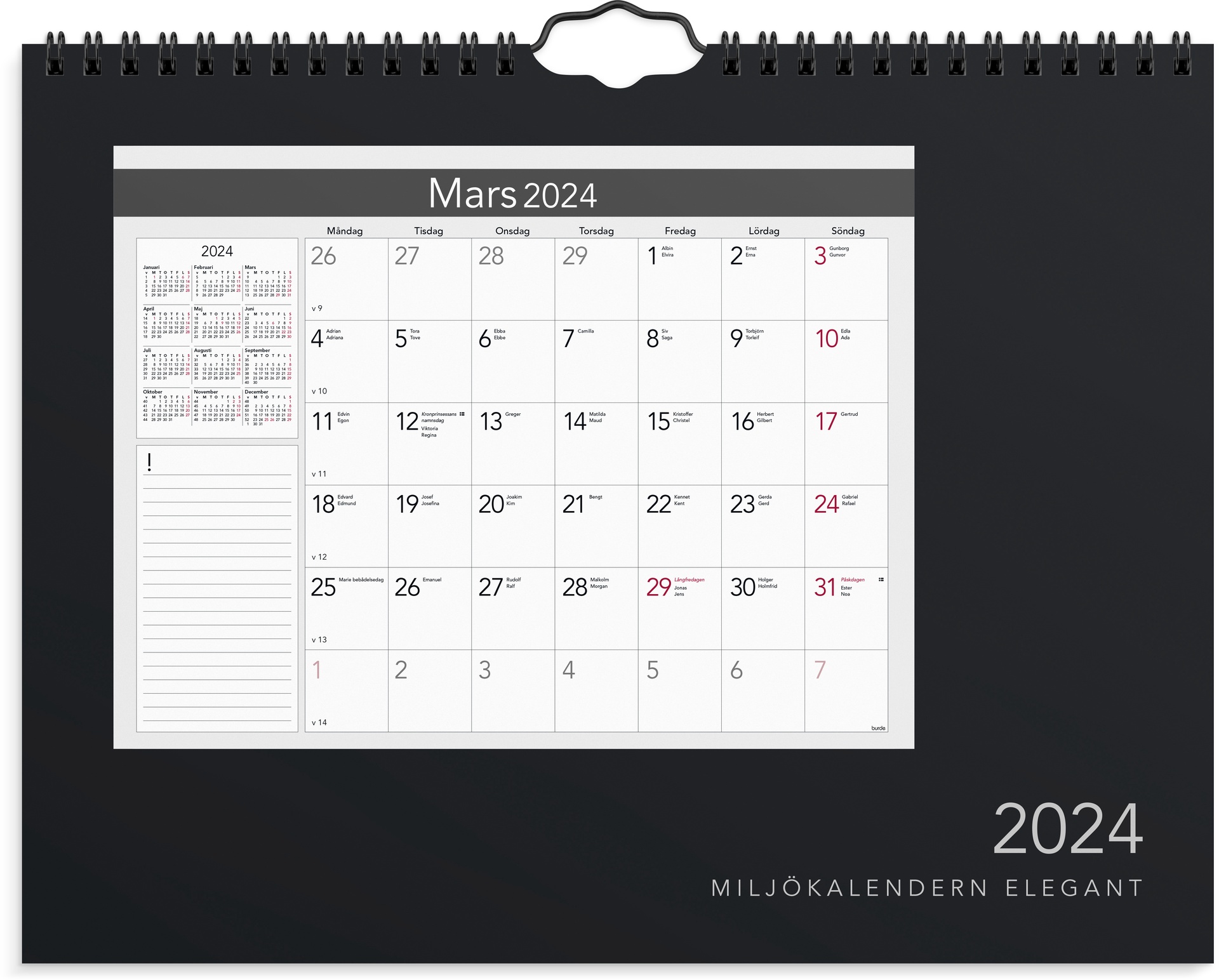 [61170824] Miljökalendern Elegant 2024