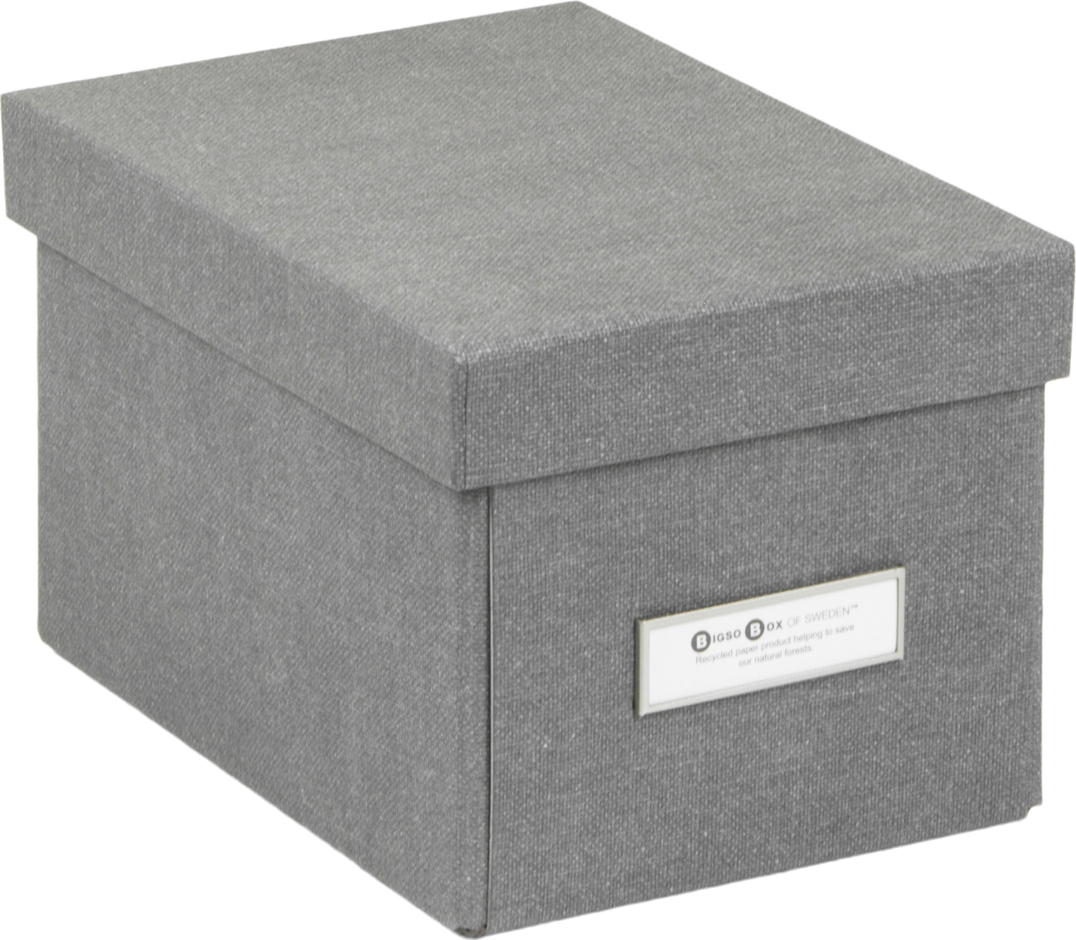 [2362290] Förvaringsbox Kitty canvas grå