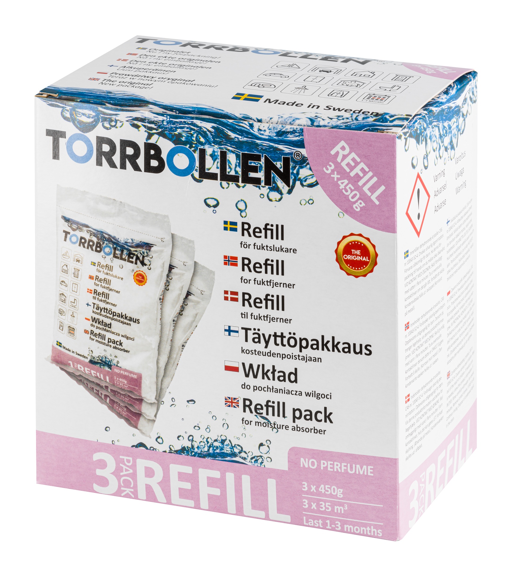 [8565093] Torrbollen refill 3-pack