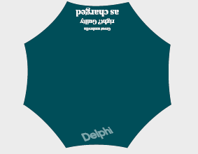 Paraply litet Delphi BLÅ 20 st/krt