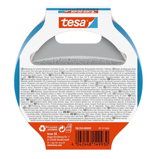 Tesa maskeringstejp professional outdoorblå 25mm x 25m