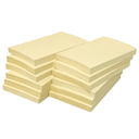 Notisblock Recycled 75x125 mm gul 12-pack