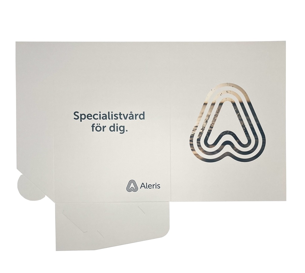 Aleris mapp för A4 papper enkelbig 1-15 ppr 50st/fp