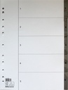 Register flikförstärkt A4 1-5