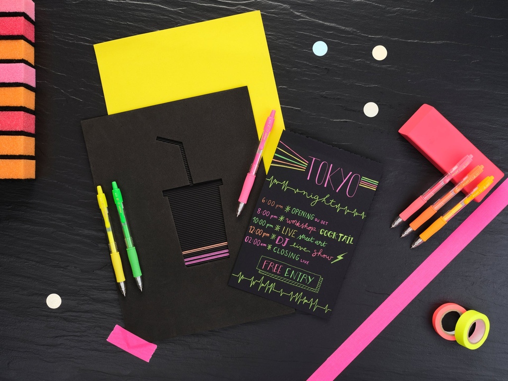 Gelpenna Pilot G2 neon rosa