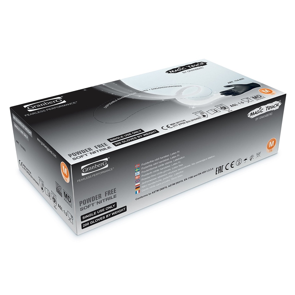 Handske nitril svarta s.XL 180
