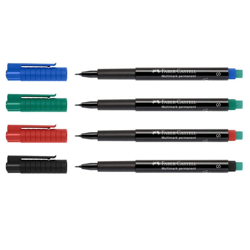 Märkpenna Castell S perm 4set