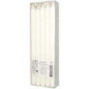 Kronljus 34cm Stearin vit 10st