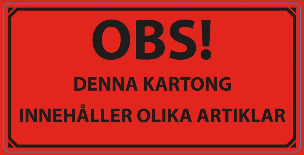 Varningsetikett Olika artiklar
