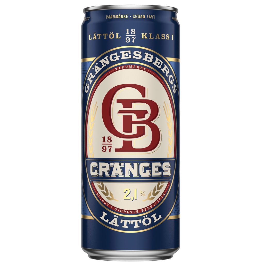 Lättöl Grängesberg 33cl ink p