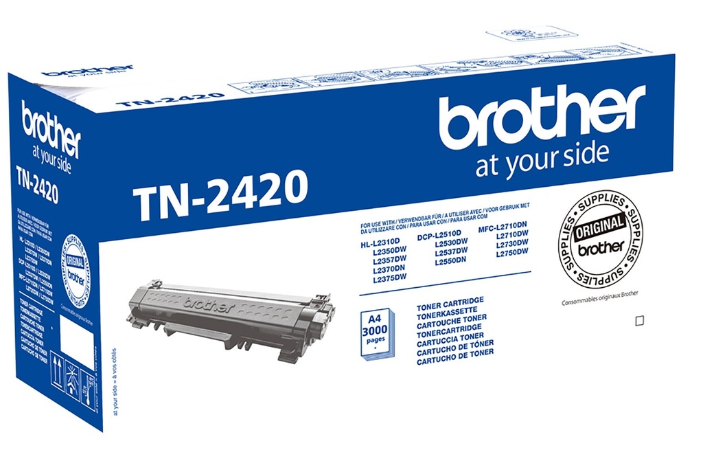 Toner Brother TN2420 svart 3k
