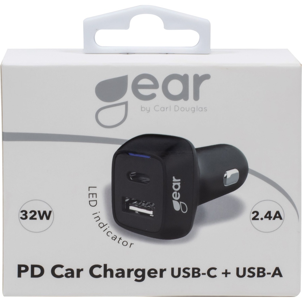 GEAR Laddare 12/24V 1xUSB-C +