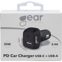GEAR Laddare 12/24V 1xUSB-C +