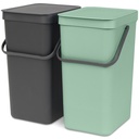 Sort&Go Väggmonteringsbar2x16L