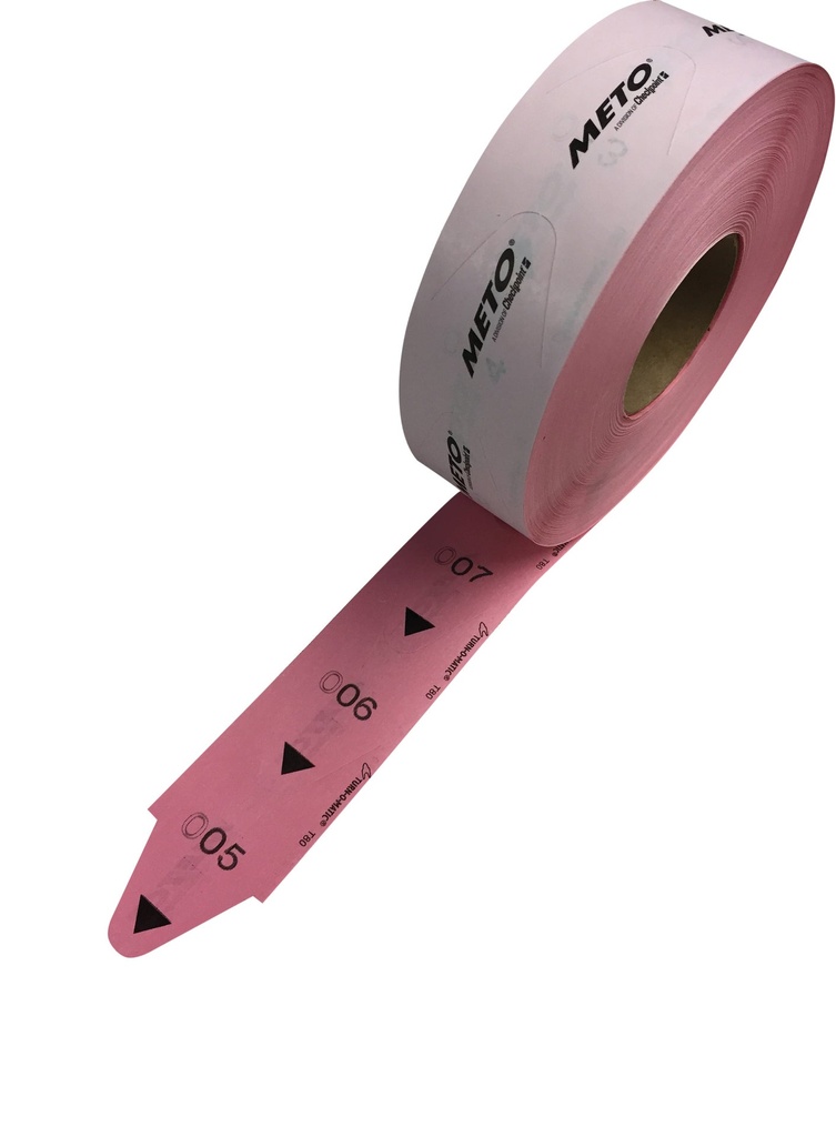 Nummerrulle T80 40mm rosa 6/fp
