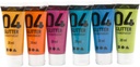Akrylfärg glitt 6x20ml