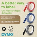Präglingst Dymo sv/röd/blå 3fp