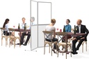 Skärm basic 4 transp grå ram