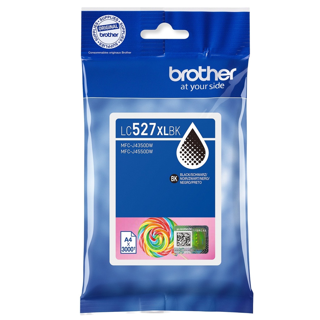 Bläck Brother LC527XLBK 3K Sv