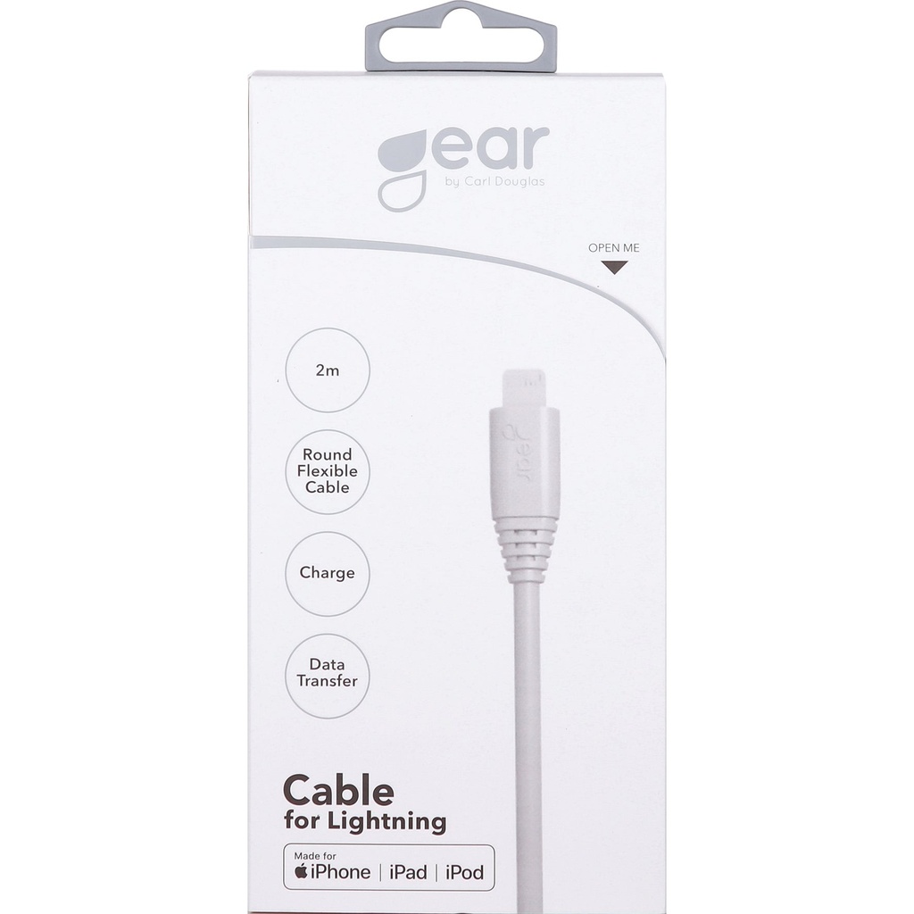 GEAR Synkkabel Lightning 2m Vi