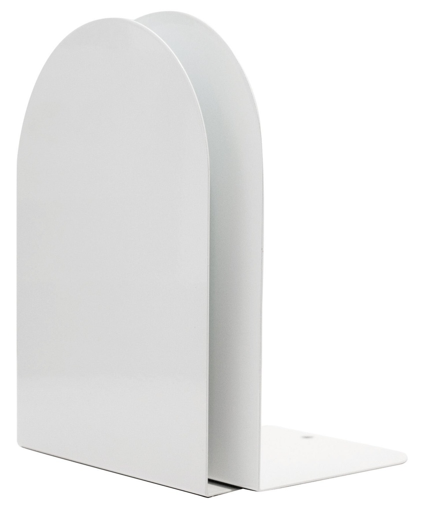 Bokstöd metall 20cm vit 2/fp