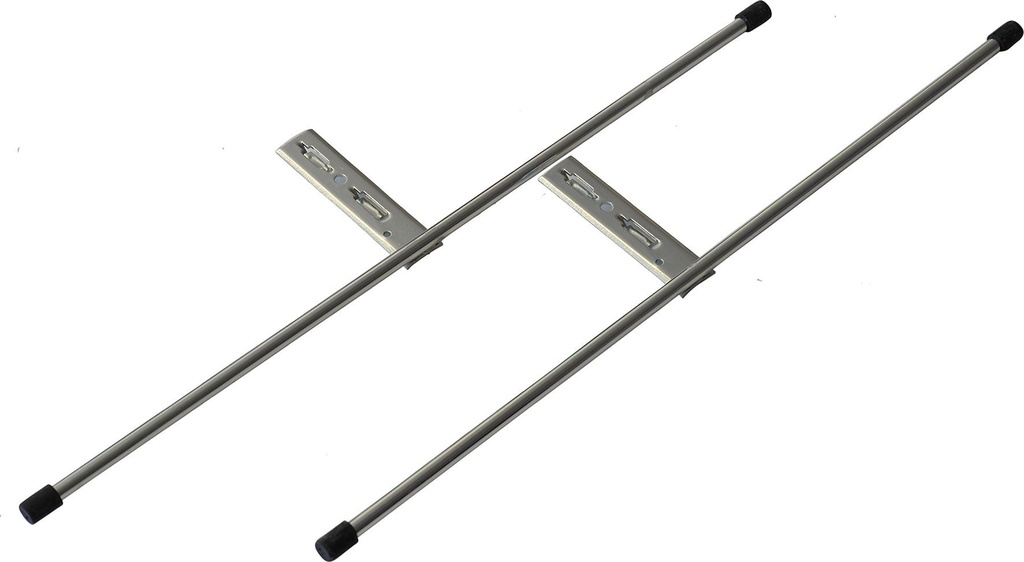 Skärm platt fot 70x100 grå