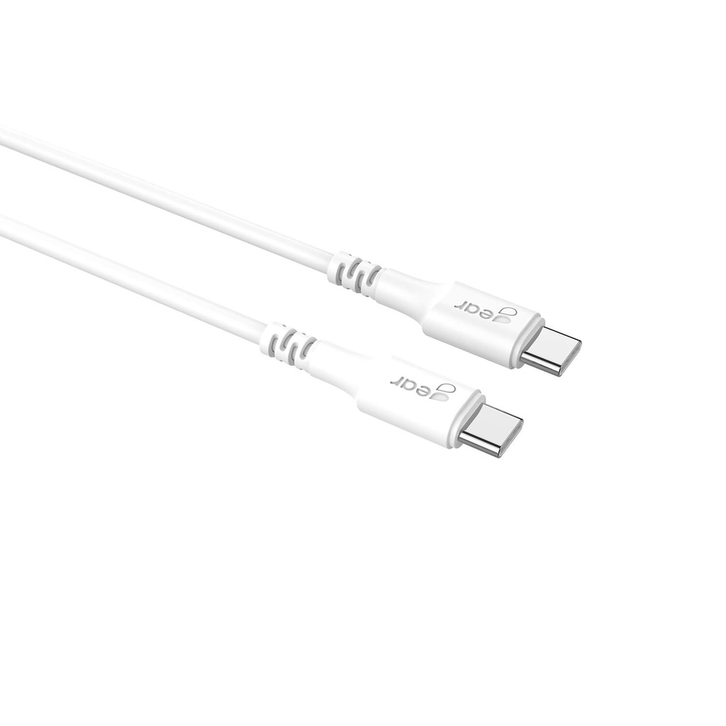 Laddkabel USB-C till USB-C 2.0 2 m vit