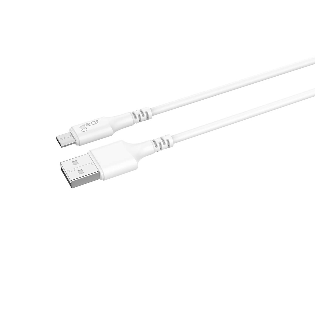 Laddkabel MicroUSB till USB-A 2 m vit