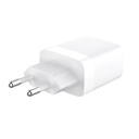 Laddare 1xUSB-C PD/PPS 30W + kabel USB-C till USB-C vit