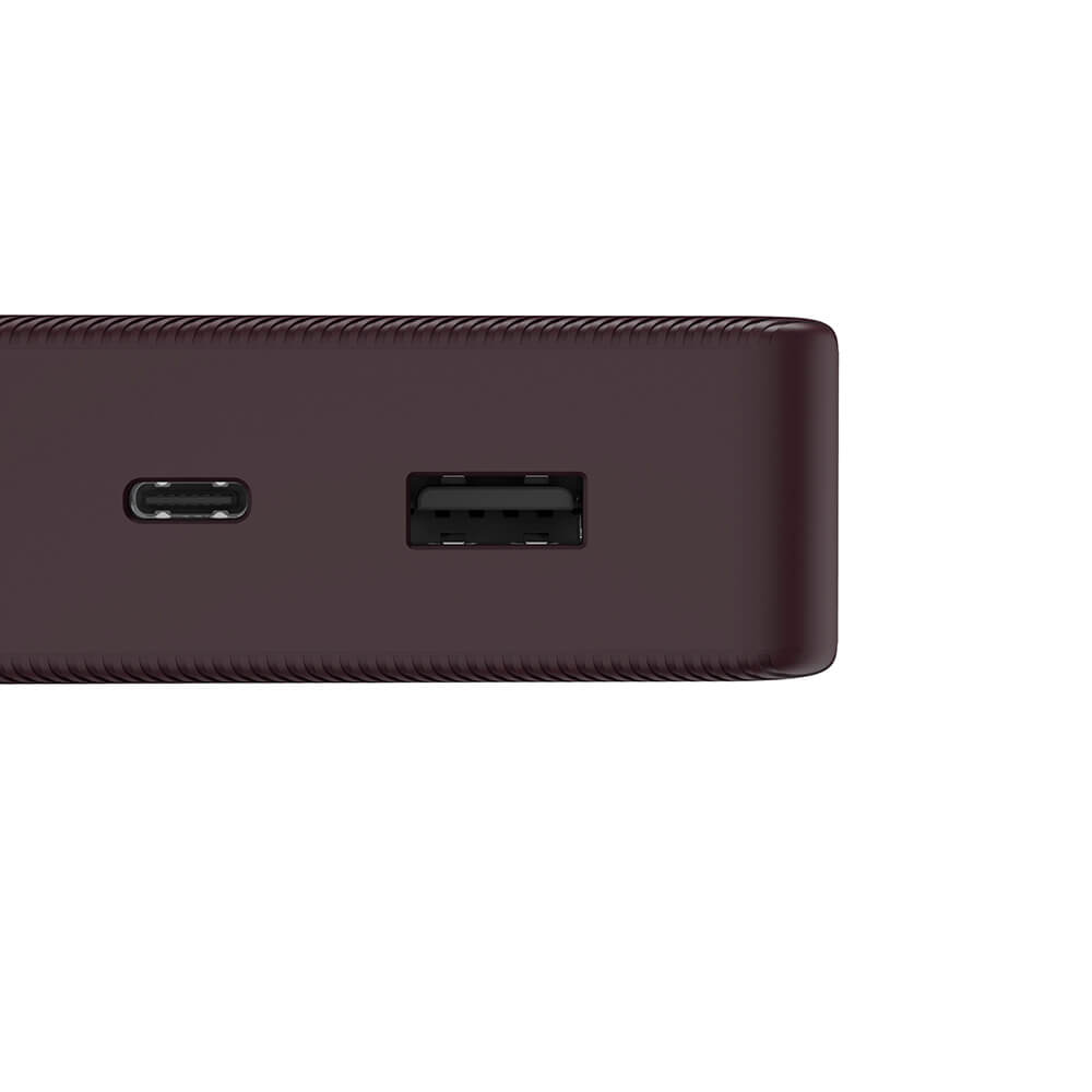 Powerbank 20000mAh USB-C+A Plommon