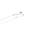 Laddkabel USB-A till USB-C 2.0 2 m vit