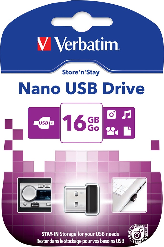 USB Verbatim Nano 2.0 16GB Svart