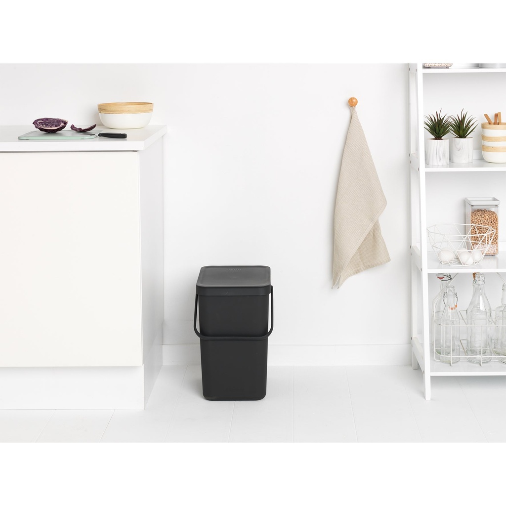 Avfallshink Sort&Go Grå 25 l