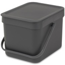 Avfallshink Sort&Go Grå 6 l