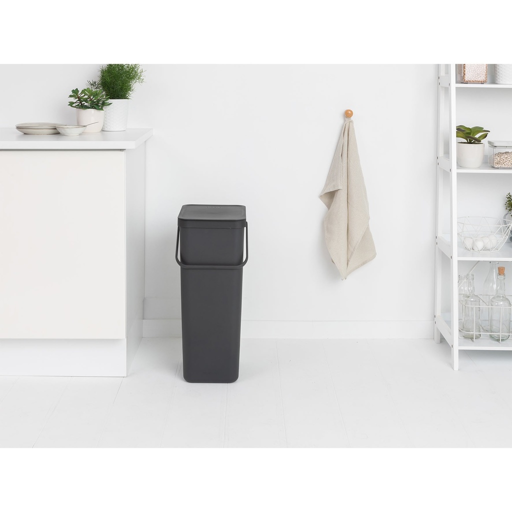 Avfallshink Sort&Go Grå 40 l