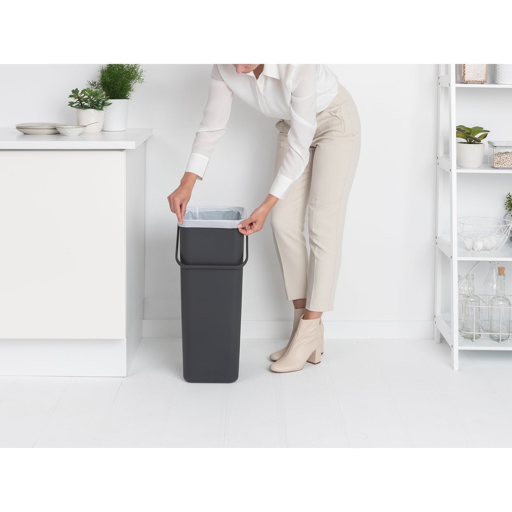 Avfallshink Sort&Go Grå 40 l