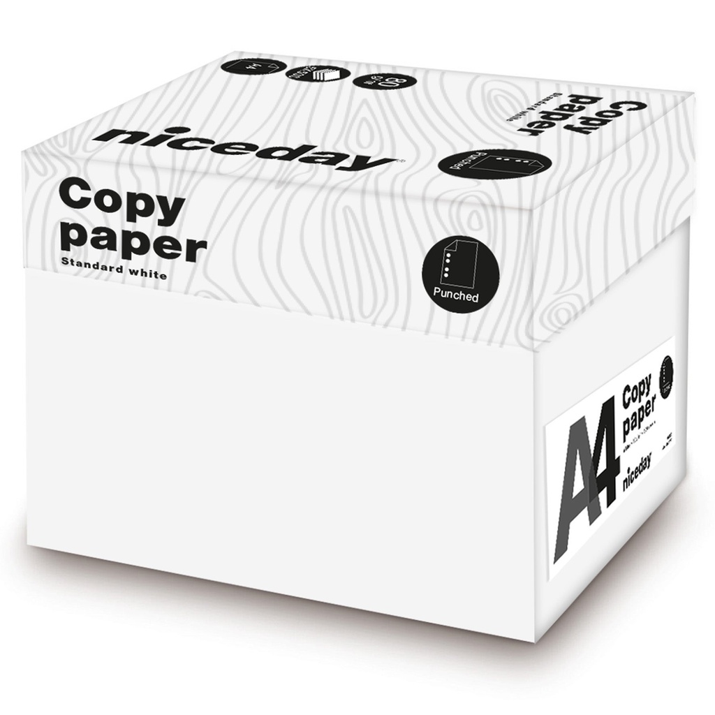 Kopieringspapper 80g A4 Hålat 500/fp